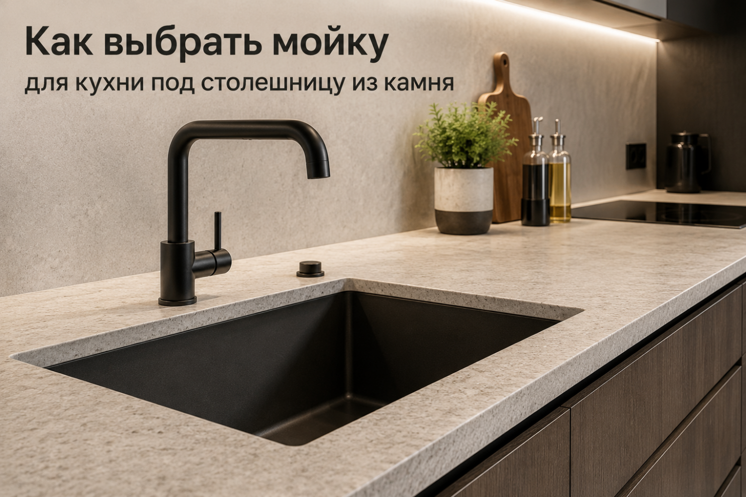 Как выбрать мойку для кухни под столешницу из камня Как выбрать мойку для кухни под столешницу из камня