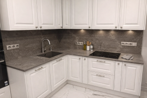 Столешница и фартук для кухни, из кварцевого агломерата Caesarstone 6313 Turbine Grey