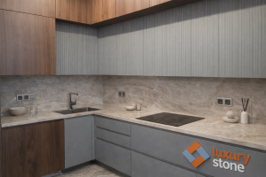 Столешница и фартук для кухни, из крупноформатной керамики Dekton Taga