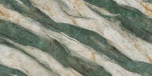 Кварцевый камень ​​​​​​​730 Calacatta Emerald Dreams