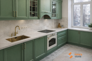 Столешница для кухни и в ванную, из кварцевого агломерата SmartQuartz Illusion