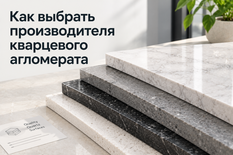 Как выбрать производителя кварцевого агломерата: 6 признаков
