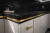 Столешница и фартук для кухни, с островом, из кварцевого агломерата Caesarstone 3100 Jet Black