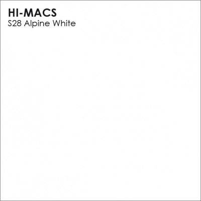 Акриловый камень Hi-Macs Alpine White S28