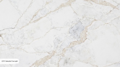 Кварцевый камень Noblle Quartz Q797 Calacatta True Light