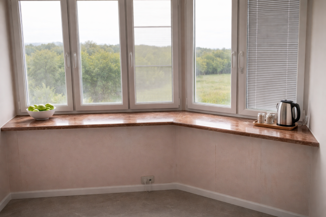 Подоконники из кварцевого агломерата Etna Quartz Ambra EQPM 027