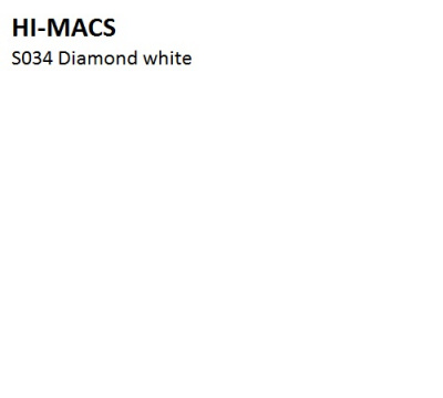 Акриловый камень Hi-Macs Diamond White S34