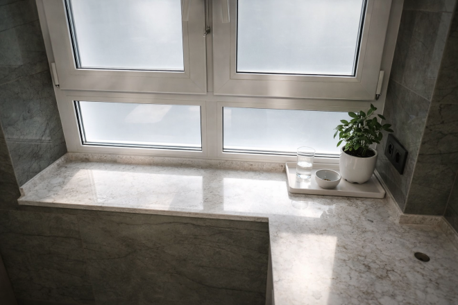 Столешница и подоконники из кварцевого агломерата Primax 913 Golden Sunset