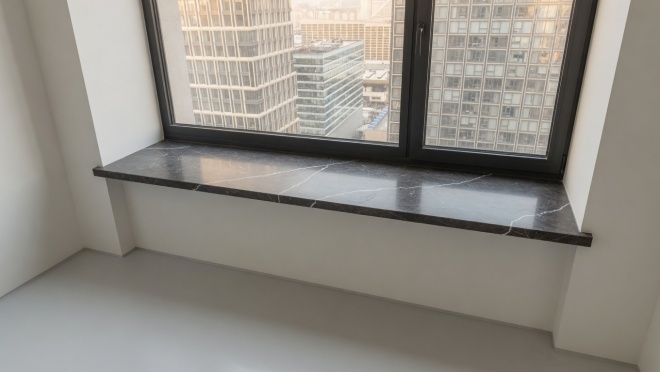 Подоконники из кварцевого агломерата Vicostone Cemento (Brushed) BQ8730