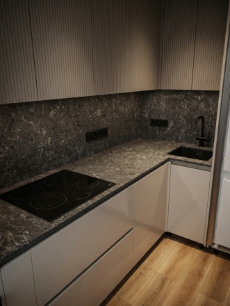 Столешница и фартук для кухни, из кварцевого агломерата Caesarstone Coastal Grey 6003