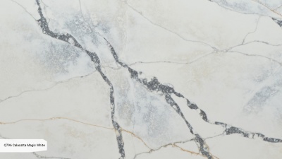 Кварцевый камень Noblle Quartz Q796 Calacatta Magic White