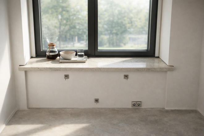 Столешница и подоконники из кварцевого агломерата Primax 913 Golden Sunset